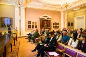 OCS members seated for the AGM 2025 in the Society of Antiquaries