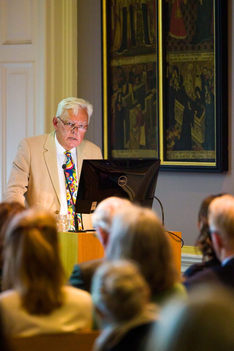 Dr Nick Pearce giving a lecture to the OCS members