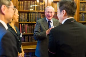 HRH The Duke of Gloucester meets OCS members at the AGM reception