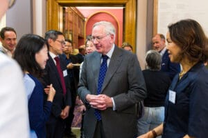 HRH The Duke of Gloucester meets OCS members at the AGM reception