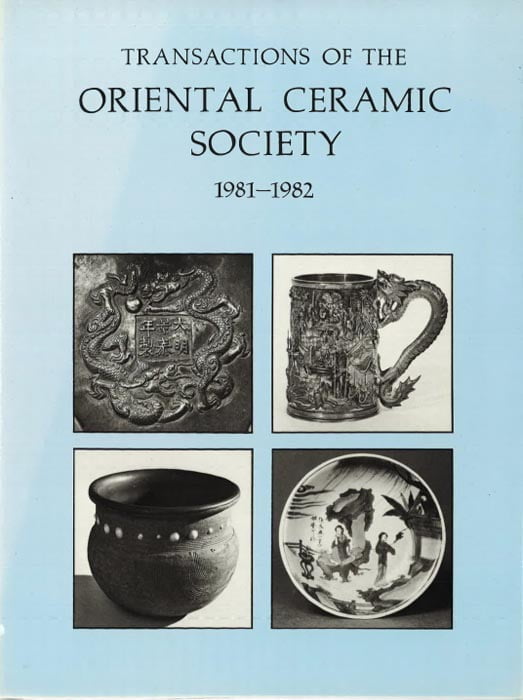 Transactions of The Oriental Ceramic Society 46 1981-82