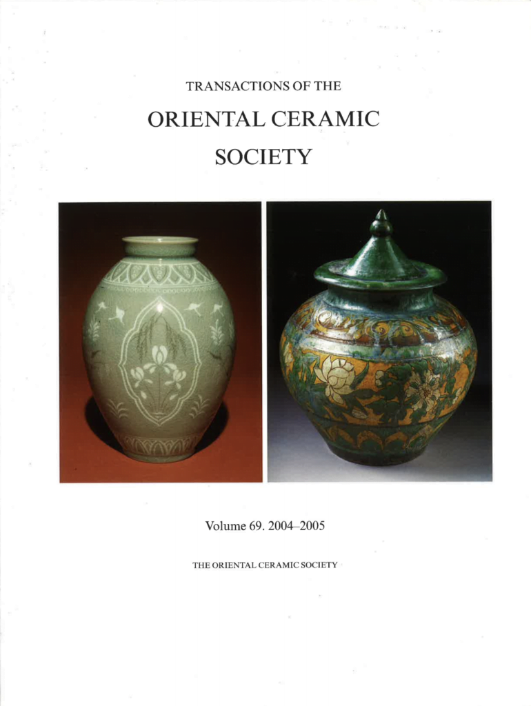 Transactions of The Oriental Ceramic Society 69 2004-2005